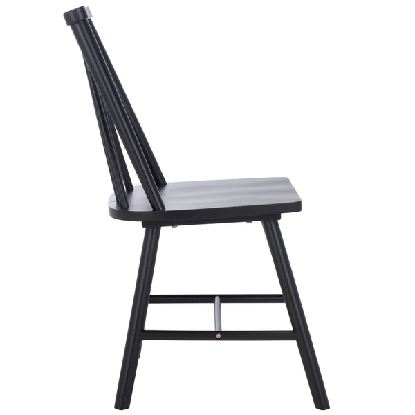 Safavieh Analin Dining Chair - Elevate Your Dining Experience With Stylish Comfort And Eco-friendly Design Black Wood Dch3302d-set2