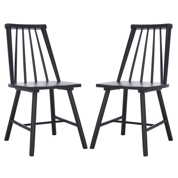 Safavieh Analin Dining Chair - Elevate Your Dining Experience With Stylish Comfort And Eco-friendly Design Black Wood Dch3302d-set2