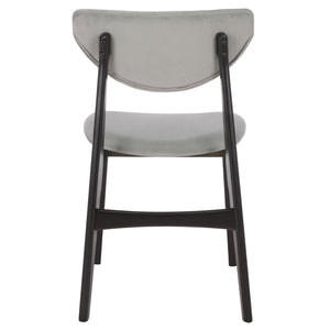 Botan Dining Chair Set Of 2 With Solid Wood Frame, Plush Contoured Seat, Durable Fabric, Stable Everyday Style
