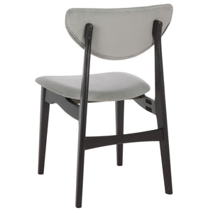 Botan Dining Chair Set Of 2 With Solid Wood Frame, Plush Contoured Seat, Durable Fabric, Stable Everyday Style