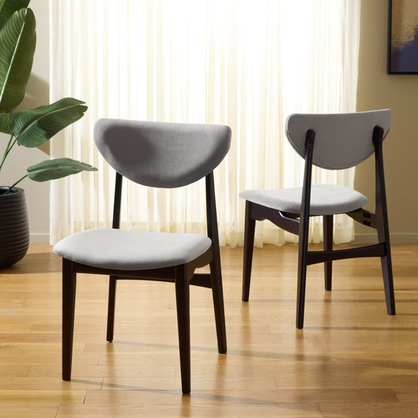 Botan Dining Chair Set Of 2 With Solid Wood Frame, Plush Contoured Seat, Durable Fabric, Stable Everyday Style