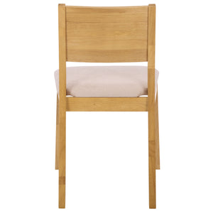 Kata Dining Chair Set Of 2 With Solid Rubberwood Frame And Plush Upholstery For Durable Everyday Comfort