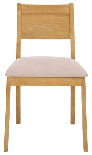 Kata Dining Chair Set Of 2 With Solid Rubberwood Frame And Plush Upholstery For Durable Everyday Comfort