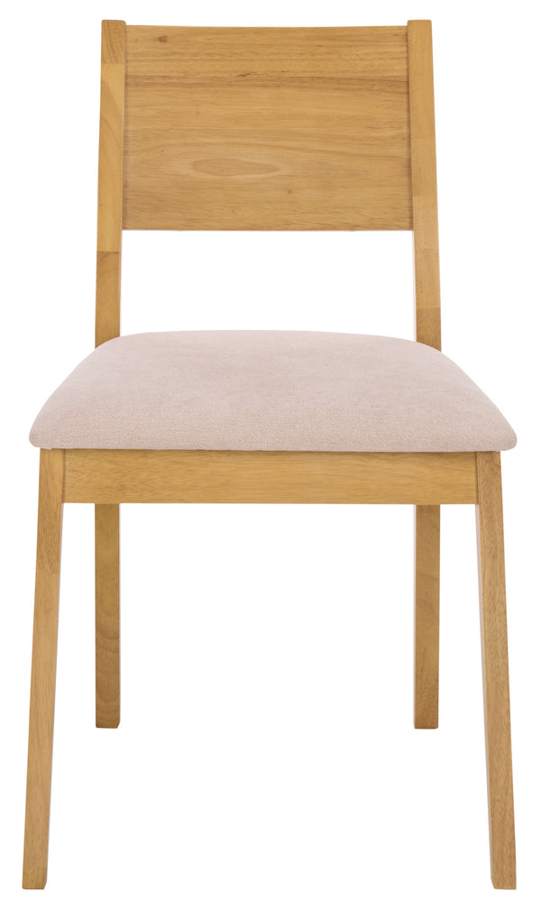 Kata Dining Chair Set Of 2 With Solid Rubberwood Frame And Plush Upholstery For Durable Everyday Comfort
