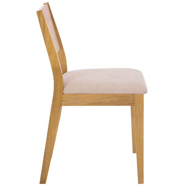 Kata Dining Chair Set Of 2 With Solid Rubberwood Frame And Plush Upholstery For Durable Everyday Comfort