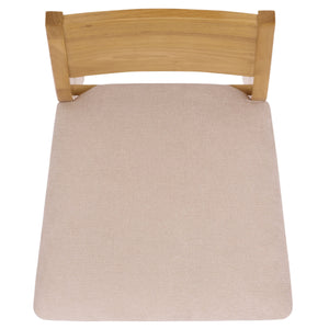 Kata Dining Chair Set Of 2 With Solid Rubberwood Frame And Plush Upholstery For Durable Everyday Comfort