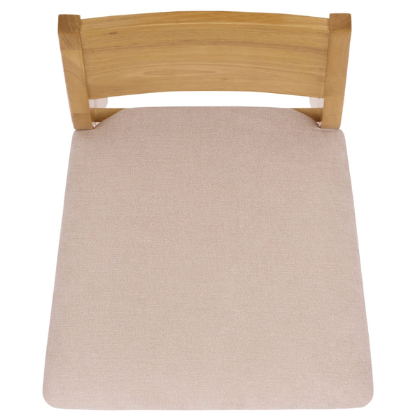 Kata Dining Chair Set Of 2 With Solid Rubberwood Frame And Plush Upholstery For Durable Everyday Comfort