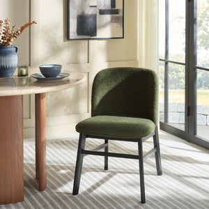 Safavieh Norman Dining Chair - Contemporary Comfort With Durable Craftsmanship For Modern Dining Spaces Dark Green / Black DCH3801A