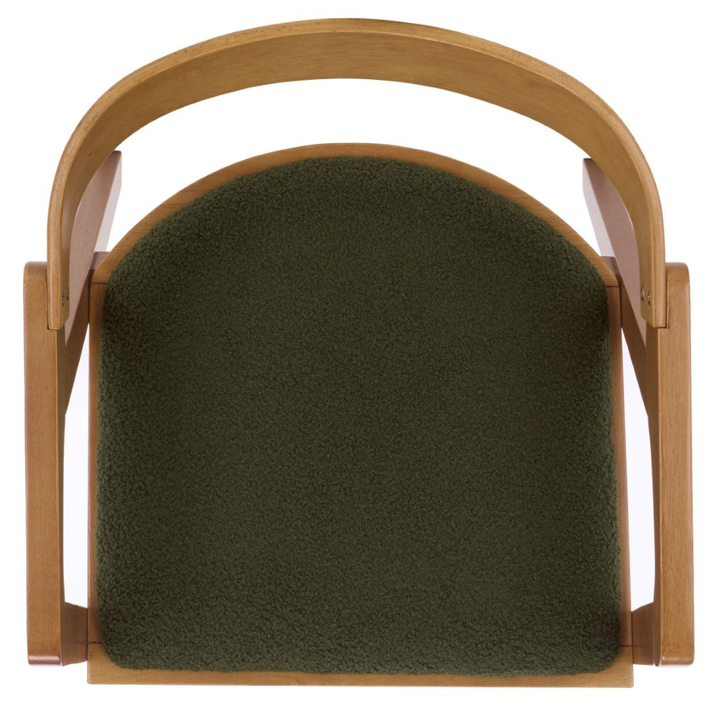 Safavieh Wildon Dining Chair - Modern Comfort With Foam-Padded Seating And Elegant Design For Any Dining Space Dark Green / Light Walnut DCH3803A