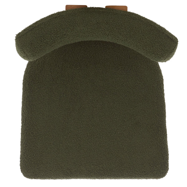 Safavieh Calamo Dining Chair Set Of 2 - Elegant Dark Green Fabric With Light Walnut Finish For Stylish Dining Dark Green ,Light Walnut Wood,Fabric,Foam Dch3804a-set2