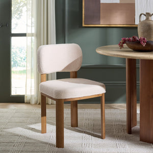 Safavieh Hyden Dining Chair - Timeless Style & Comfort For Your Dining Room, Perfect For Family Gatherings White / Light Walnut DCH3805B