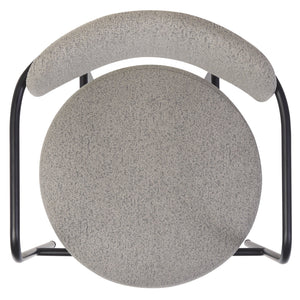 Safavieh Andrean Dining Chair - Chic Grey Boucle Fabric With Black Metal Legs For Stylish Comfort And Durability Grey ,Black Metal ,Fabric ,Foam ,Mdf Dch3901a-set2