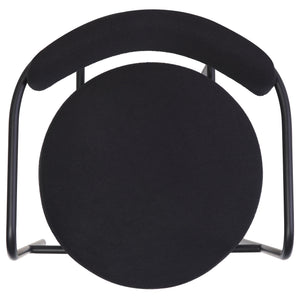 Safavieh Andrean Dining Chair - Chic Grey Boucle Fabric With Black Metal Legs For Stylish Comfort And Durability Black ,Black Metal ,Fabric ,Foam ,Mdf Dch3901d-set2