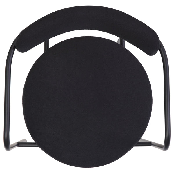 Safavieh Andrean Dining Chair - Chic Grey Boucle Fabric With Black Metal Legs For Stylish Comfort And Durability Black ,Black Metal ,Fabric ,Foam ,Mdf Dch3901d-set2