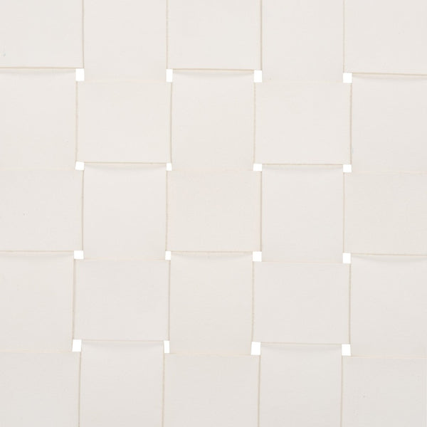 Safavieh TAIKA Woven Leather Dining Chair - Artisan Crafted, Modern Design, Perfect for Stylish Dining Spaces White / Natural DCH4000B-SET2