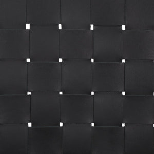 Safavieh TAIKA Woven Leather Dining Chair - Artisan Crafted, Modern Design, Perfect for Stylish Dining Spaces Black / Natural DCH4000C-SET2