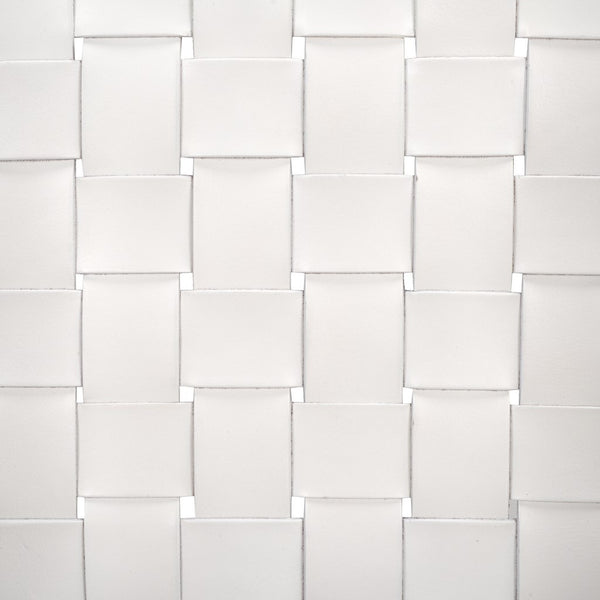 Safavieh Cire Leather Dining Chair White Leather / Natural Body Wood DCH4004C