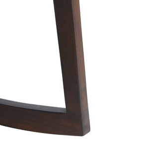 Safavieh Willa Rocking Dining Chair - Contemporary Teak And Leather Blend For Stylish Comfort And Elegance Cognac / Walnut DCH4005D