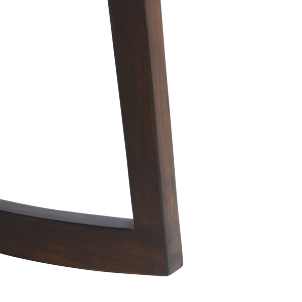 Safavieh Willa Rocking Dining Chair - Contemporary Teak And Leather Blend For Stylish Comfort And Elegance Cognac / Walnut DCH4005D