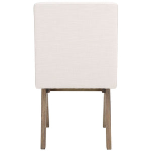 Safavieh Oliviadella Dining Chair - Modern Mid-Century Comfort With Plush Seating For Stylish Dining Spaces Bone / White Washed DCH4500B
