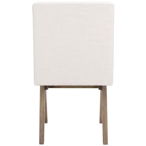 Safavieh Oliviadella Dining Chair - Modern Mid-Century Comfort With Plush Seating For Stylish Dining Spaces Bone / White Washed DCH4500B