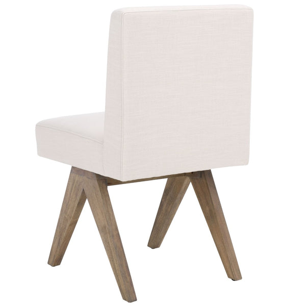 Safavieh Oliviadella Dining Chair - Modern Mid-Century Comfort With Plush Seating For Stylish Dining Spaces Bone / White Washed DCH4500B