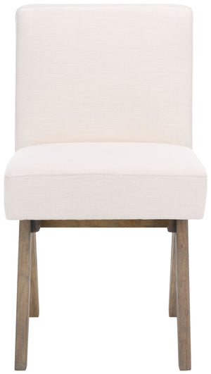 Safavieh Oliviadella Dining Chair - Modern Mid-Century Comfort With Plush Seating For Stylish Dining Spaces Bone / White Washed DCH4500B