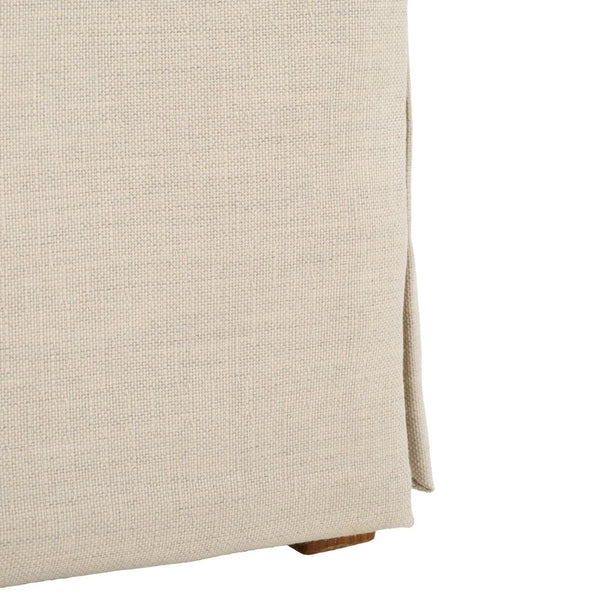 Safavieh CLARSTE Dining Chair in Sand - Elegant Upholstered Design with Metallic Handle for Modern Comfort DCH4501A-SET2