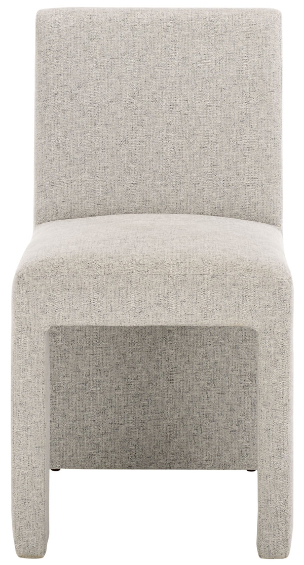 Safavieh Zale Dining Chair - Light Grey Upholstered Elegance With Sculptural Design For Modern Spaces Light Grey Wood,Fabric,Foam Dch5200b