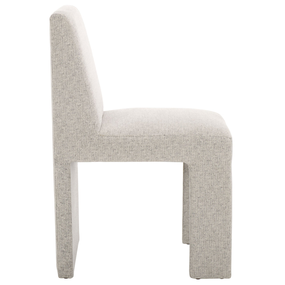 Safavieh Zale Dining Chair - Light Grey Upholstered Elegance With Sculptural Design For Modern Spaces Light Grey Wood,Fabric,Foam Dch5200b