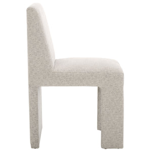 Safavieh Zale Dining Chair - Light Grey Upholstered Elegance With Sculptural Design For Modern Spaces Light Grey Wood,Fabric,Foam Dch5200b