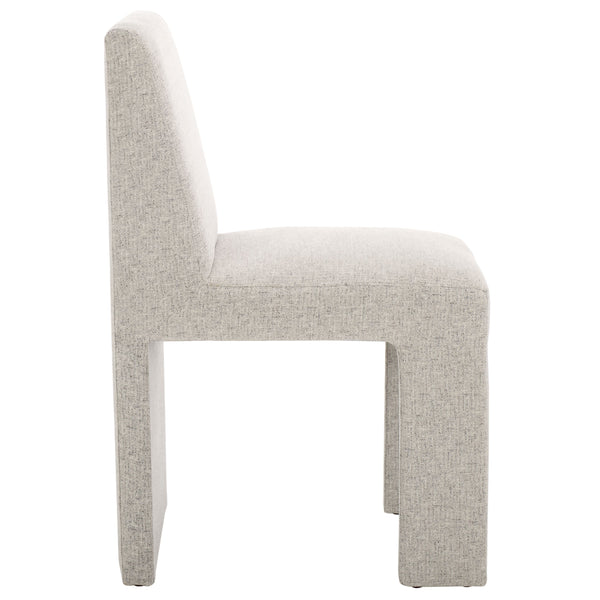 Safavieh Zale Dining Chair - Light Grey Upholstered Elegance With Sculptural Design For Modern Spaces Light Grey Wood,Fabric,Foam Dch5200b