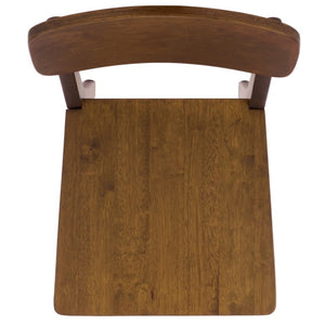 Safavieh Tevin Rattan and Wood Dining Chair Handcrafted Transitional Seat for Modern Rooms Walnut DCH5900A-SET2