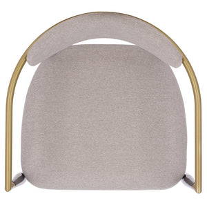 Safavieh Covelle Dining Arm Chair - Modern Black & Gold With Dove Grey Upholstery For Ultimate Dining Style Black Gold ,Dove Grey Metal ,Fabric ,Foam Dch6401a-set2