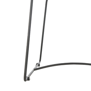 Safavieh Siena Coastal Rattan Barrel Dining Chair - Stylish Mid-Century Accent With Black Hairpin Legs DCH6501A