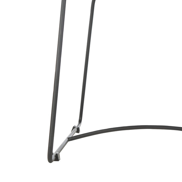 Safavieh Siena Coastal Rattan Barrel Dining Chair - Stylish Mid-Century Accent With Black Hairpin Legs DCH6501A