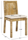 Safavieh Tojo Cane Dining Chair W/ Cushion DCH6502B-SET2