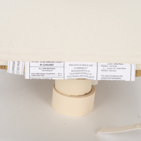 Safavieh TOJO Cane Dining Chair Set of 2 with Cushion – Coastal Chic White & Grey Design for Modern Spaces DCH6502B-SET2