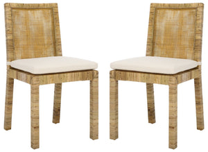 Safavieh Tojo Cane Dining Chair W/ Cushion DCH6502B-SET2
