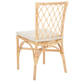 Safavieh Austri Dining Chair W/ Cushion Natural Wood DCH6503A-SET2