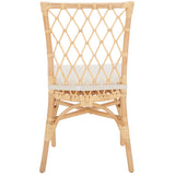 Safavieh Austri Dining Chair W/ Cushion Natural Wood DCH6503A-SET2