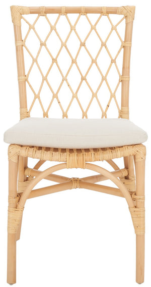 Safavieh Austri Dining Chair W/ Cushion Natural Wood DCH6503A-SET2