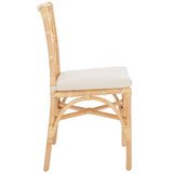 Safavieh Austri Dining Chair W/ Cushion Natural Wood DCH6503A-SET2