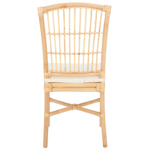 Safavieh Arne Dining Chair W/ Cushion Natural Wood DCH6504A-SET2