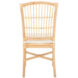 Safavieh Arne Dining Chair W/ Cushion Natural Wood DCH6504A-SET2