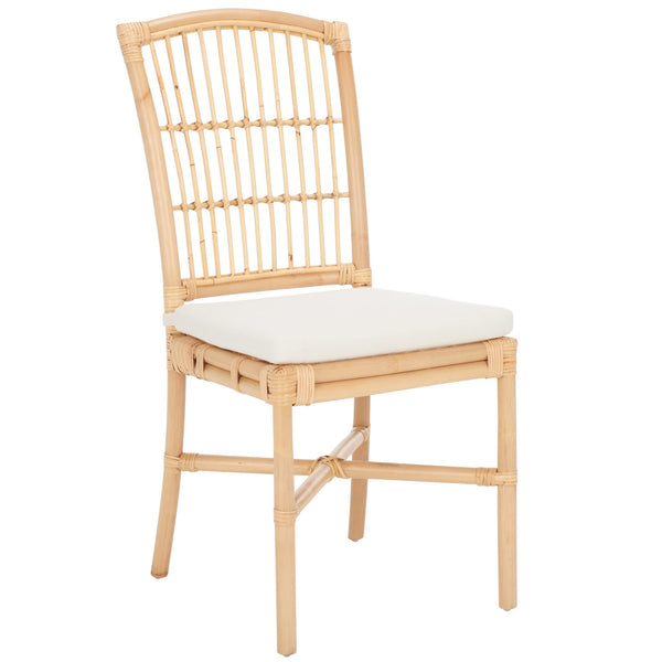 Safavieh Arne Dining Chair W/ Cushion Natural Wood DCH6504A-SET2
