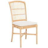 Safavieh Arne Dining Chair W/ Cushion Natural Wood DCH6504A-SET2