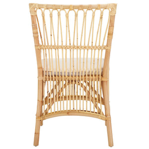 Safavieh Zorianna Dining Chair With Removable Cushion - Handcrafted Rattan, Stylish Support For Dining Areas DCH6505A