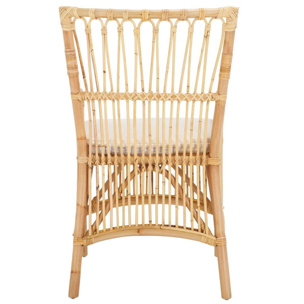 Safavieh Zorianna Dining Chair With Removable Cushion - Handcrafted Rattan, Stylish Support For Dining Areas DCH6505A