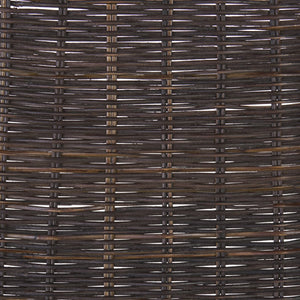 Safavieh Minerva Weaved Dining Chair - Chic Light Natural Design With Sturdy Black Metal Frame For Elegance Dark Brown ,Black Metal & Rattan Dch6508b-set2